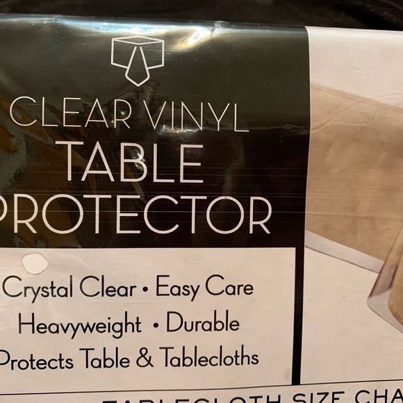 BENSON MILLS BROOKLYN 100% vinyl tablecloth clear cover NIP NWT - Picture 3 of 5